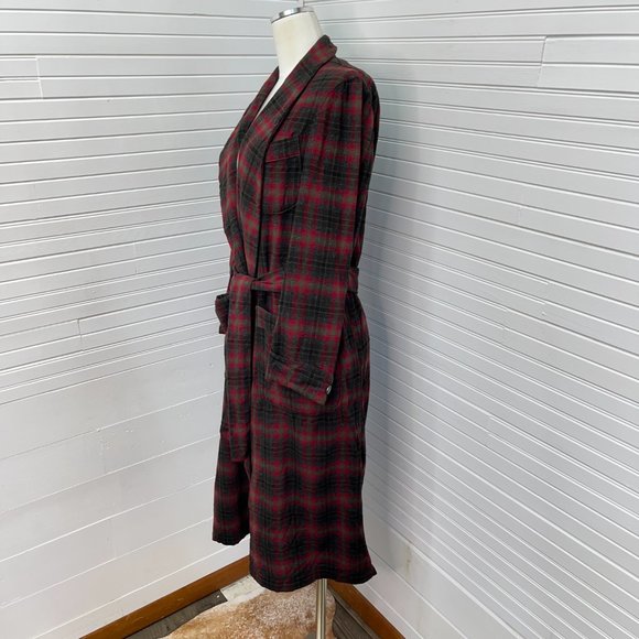 *Vintage* Pendleton Virgin Wool Belted Robe - Picture 4 of 9